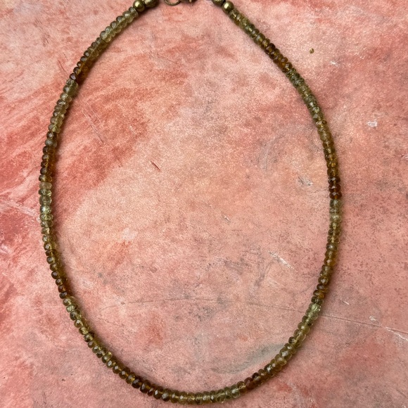 Handmade gradient gemstone green grossular garnet necklace - Picture 15 of 16